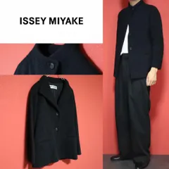 ISSEY MIYAKE 02AW アンゴラ100% スタンドカラージャケットのサムネイル