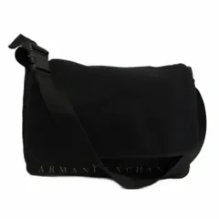 アルマーニエクスチェンジ A/X ARMANI EXCHANGE ショルダーバッグ メッセンジャーバッグ フラップ ロゴ 黒 ブラック /XZ ■GY06のサムネイル