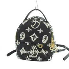カステルバジャック CASTELBAJAC クレア リュックサック バックパック 06873 ロゴ 総柄 レザー 黒 ブラック ■GY18 /MQのサムネイル