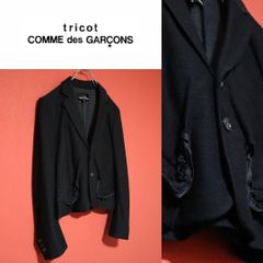 tricot COMME des GARCONS ネイビー ピーコート ダブル - メルカリ