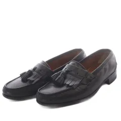 サルヴァトーレフェラガモ Salvatore Ferragamo キルトタッセルローファー スリッポン レザー 8EEcm ブラック /YO28 ■GY50のサムネイル