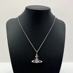 【超美品】Vivienne Westwood  ヴィヴィアンウエストウッド オーブ ラインストーン ネックレス P1822のサムネイル