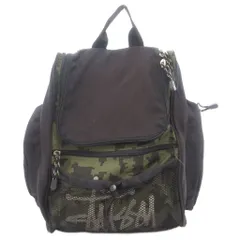 ステューシー STUSSY リュックサック バックパック カモフラ 迷彩柄 黒 ブラック /FF ■GY11のサムネイル