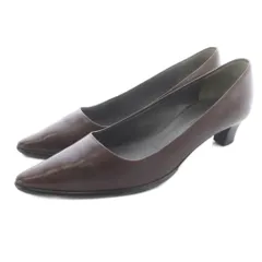 ジルサンダー JIL SANDER パンプス レザー ポインテッドトゥ 36.5 茶色のサムネイル