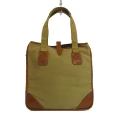 ホワイトハウスコックス White house Cox L9070 LARGE TOTE トートバッグ 肩掛け キャンバス レザー カーキ 茶色 ブラウン /XZ ■GY11のサムネイル