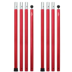 Soomloomアルミポール テント･タープ設営用 A6061アルミニウム 外径28mm ４節連結 2本入り 分割式 プッシュボタン式 調節簡単 キャンプギアのサムネイル
