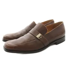 サルヴァトーレフェラガモ Salvatore Ferragamo ローファー ドレスシューズ レザー ロゴ 95cm 茶 ブラウン 7524 /KU ■GY18のサムネイル