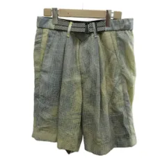 ジョルジオアルマーニ GIORGIO ARMANI ショートパンツ パンツ 絹 シルク 48R マルチカラー タイダイ柄 グリッド柄 /KK ■GY19のサムネイル