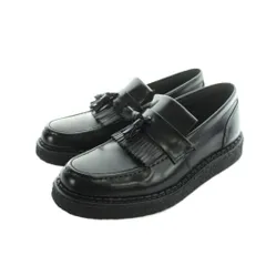 ジョージコックス GEORGE COX フレッドペリー FRED PERRY SB8355 TASSEL LOAFER ローファー モカシン レザー ロゴ US6 25cm 黒 ブラック ■GY18 /MQのサムネイル