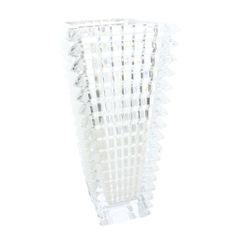 Baccarat バカラ 花瓶 フラワーベース アイベーススクエアS パープル
