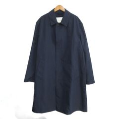 MACKINTOSH スコットランド製 ウールステンカラーコート ネイビー 42