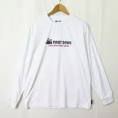 ファーストダウン FIRST DOWN 長袖 Tシャツ カットソー L ホワイト 2sa7332のサムネイル