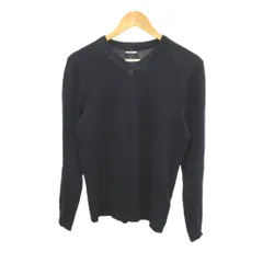 ジョルジオアルマーニ GIORGIO ARMANI ニット セーター ウール 48 ダークネイビー Vネック 長袖 /KK ■GY19のサムネイル