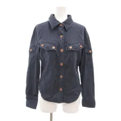 トミー TOMMY Jeans 美品 デニムシャツ XS 紺 ネイビー 長袖 ストライプ柄 /NL ■GY06のサムネイル