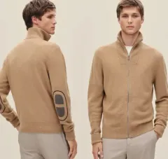 韓国国内発送 26年最新 Hermes(エルメス) シャンダル ニットジップアップ ベイビー カシミア カーディガン XLのサムネイル