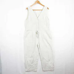 ショコラフィネローブ chocol raffine robe サロペット オールインワン 綿 麻 F アイボリー kz15693のサムネイル