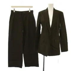 セオリーリュクス theory luxe 23SS CRISP LINEN MIAN ＆ ARVADA NL セットアップ スーツ 上下 テーラードジャケット イージーパンツ 38 42 カーキ /BM24 ▲Hのサムネイル