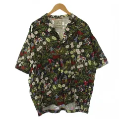 ミハラヤスヒロ MIHARA YASUHIRO KEITA MARUYAMA 25SS チャイニーズサーカスオープンカラーシャツ 半袖 花柄 40 黒 緑 G14SH411 /BMのサムネイル