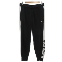 リーボック Reebok スウェットパンツ ジョガーパンツ L イージー ロゴ 黒 ブラック 白 ホワイト /KB ■ECF006のサムネイル