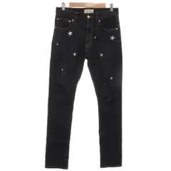 トミー TOMMY ジーンズ デニムパンツ S インディゴブルー スター柄 ECG005 /ML ■ECG005のサムネイル