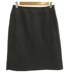 ランバン LANVIN スカート 38 灰色 グレー ミディ丈 無地 フレアシルエット /SC ■ECE006のサムネイル