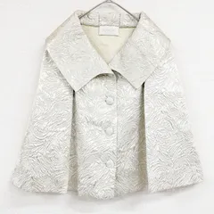 VALENTINO  ヴァレンティノ ジャケット ジャガード シルク ウール ゴールド イタリア製 レディース 42 b02501のサムネイル