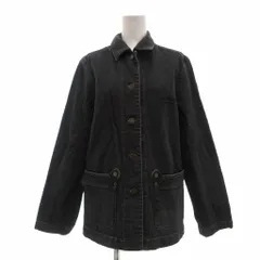 マドモアゼルノンノン mademoiselle NON NON デニム ジャケット グレー 長袖 レギュラーカラー パッチポケット /SX ■ECF003のサムネイル
