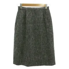 ランバン LANVIN スカート 36 灰色 グレー ミディ丈 絹 シルク /SC ■ECE006のサムネイル