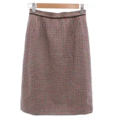 アクアスキュータム AQUASCUTUM スカート 9 マルチカラー ミディ丈 チェック柄 ウール /SC ■ECG006のサムネイル