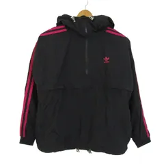 アディダスオリジナルス ナイロンジャケット アウター パーカー スポーツウエア レディース XSサイズ ブラック adidas Originals 【中古】のサムネイル