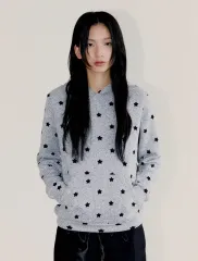 MINI STAR HOODIE MELANGE オフィッシュ 星WHOフードのサムネイル