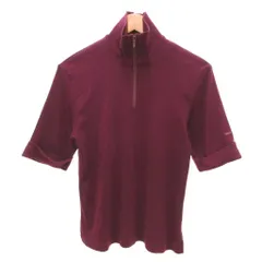 バーバリーゴルフ BURBERRY GOLF ハーフジップ リブニット カットソー 半袖 L 紫 パープル /JS ■ECG007のサムネイル