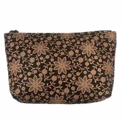印傳屋 INDEN‐YA INDENYA 美品 ポーチ 総柄 箱付き ベージュ ■GY99のサムネイル