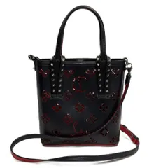 クリスチャンルブタン Christian louboutin cabata 2WAY ショルダーバッグ ハンドバッグ トートバッグ レザー 黒 ブラックのサムネイル