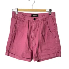 ズッカ zucca ショートパンツ ハーフパンツ 裾ロールアップ ストレッチ M ピンク ■GY43のサムネイル