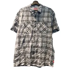 コールマン COLEMAN チェックシャツ 半袖 ビッグサイズ XXL グレー ■GY06のサムネイル