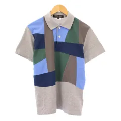 コムデギャルソンオムドゥ COMME des GARCONS HOMME DEUX AD2020 ポロシャツ 半袖 レギュラーカラー ハーフボタン スウェット ストレッチ S グレー /BBのサムネイル