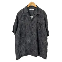 ジョンブル JOHNBULL オープンカラーシャツ リネン 総柄 半袖 M グレー 13731INBのサムネイル