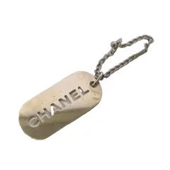 シャネル CHANEL ドッグタグ チャーム キーホルダー ロゴ 04V シルバー色 /AN42 ■OHのサムネイル