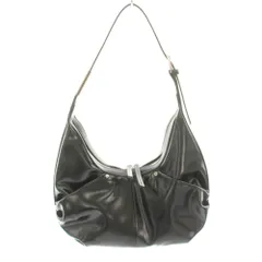 ジェントルイス Jent Louis 2ポケットレザーバッグ 2-Pocket leather Bag ショルダーバッグ ワンハンドルバッグ レザー 黒 ブラック /YT8のサムネイル