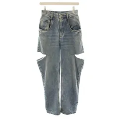 メゾンマルジェラ 1 Maison Margiela 1 マルジェラジャパン デニムジーンズ スラッシュディテール デニムパンツ ジップフライ カットオフ ダメージ加工 36 水色 ライトブルー S51LA0051 /YT31のサムネイル