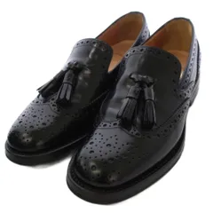 チャーチ church's レザーオックスフォードローファー シューズ 35 黒 DS0038 /BMのサムネイル