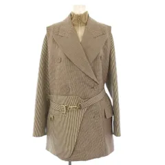 フェンディ FENDI マルチレイヤージャケット アンサンブル チェック 42 ベージュ FJ7280 AKSM /KHのサムネイル