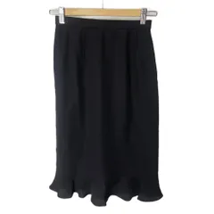 ニナリッチ NINA RICCI ベルスカート タイト ひざ丈 5AP ブラック ■GY43のサムネイル