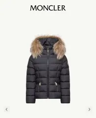 モンクレール Boedette フード Shearling トリミング ダウン ジャケット (成人着用可能 ボエド キッズ)のサムネイル