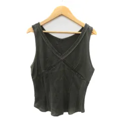 ボディドレッシングデラックス BODY DRESSING Deluxe カットソー ノースリーブ Vネック 38 M カーキ /YK22のサムネイル