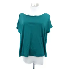 ナチュラルビューティー NATURAL BEAUTY カットソー ボートネック 半袖 無地 38 M 緑 グリーン /HO20のサムネイル