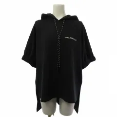 ダブルスタンダードクロージング ダブスタ DOUBLE STANDARD CLOTHING ESSENTIAL パーカー 半袖 フーディ 黒 ブラック Fのサムネイル