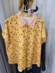 DEMMY ドット柄シャツ イェローのサムネイル