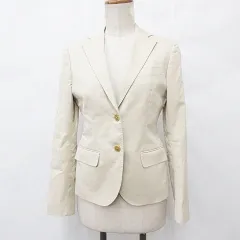 ザ・スーツカンパニー THE SUIT COMPANY ジャケット テーラードジャケット シングル 綿 ベージュ 38のサムネイル